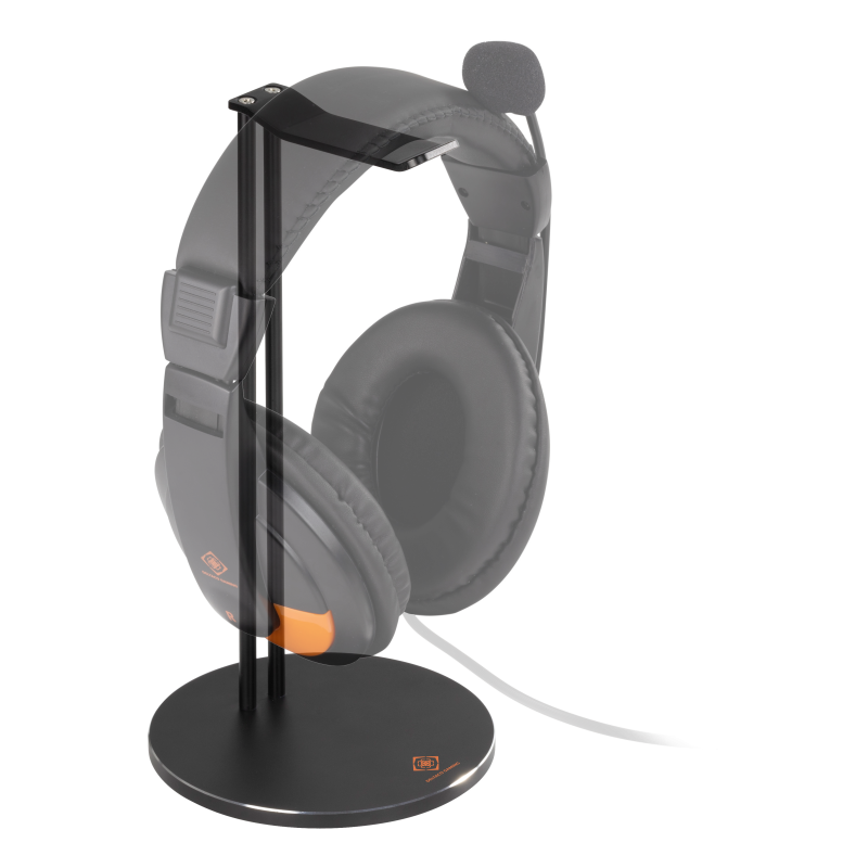 Deltaco Gaming Βάση Ακουστικών Μεταλλική 255x116x116mm Μαύρη GAM-070