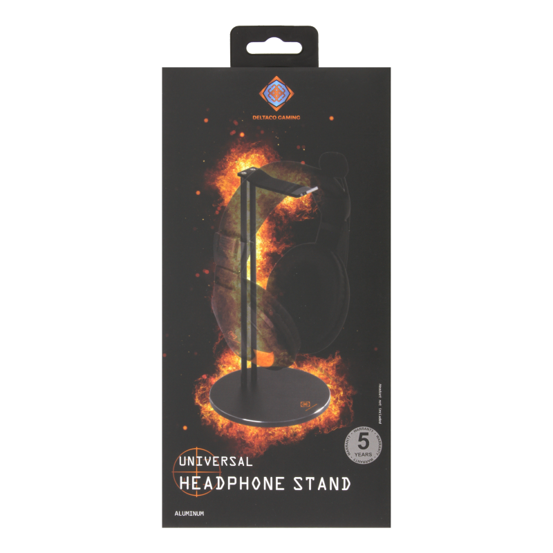 Deltaco Gaming Βάση Ακουστικών Μεταλλική 255x116x116mm Μαύρη GAM-070