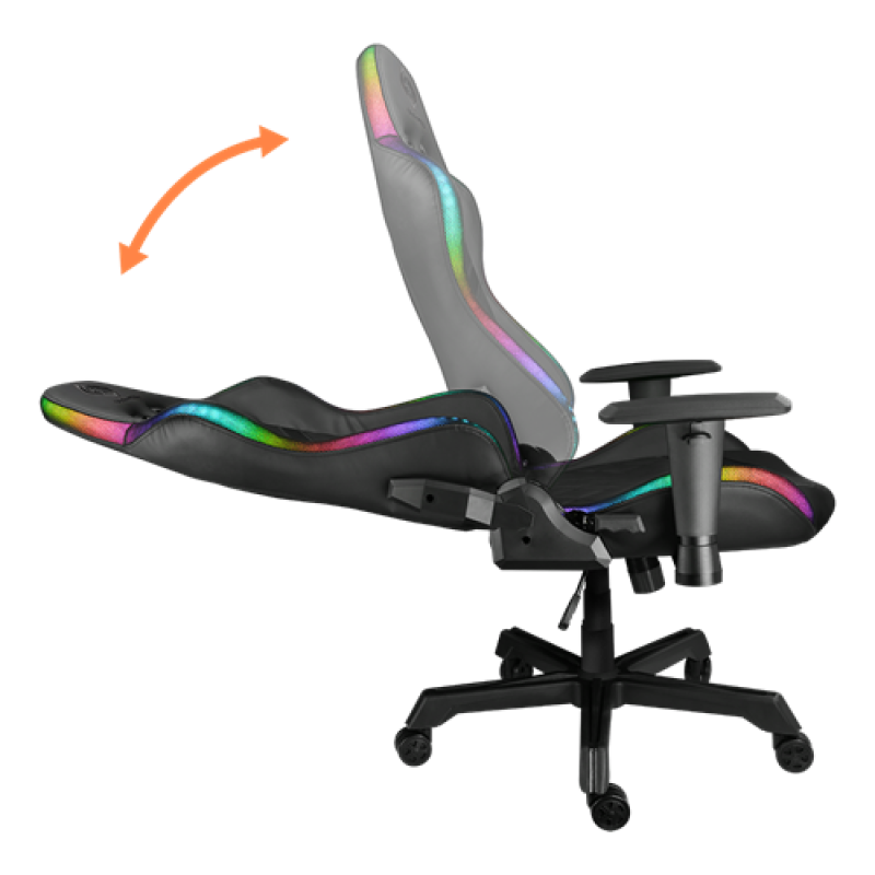 Deltaco Gaming καρέκλα με φωτισμό RGB GAM-080