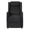 Deltaco Gaming Πολυθρόνα Υφασμάτινη Alcantara/Suede DC430 με Ανάκλιση Μαύρη GAM-087A-B