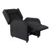Deltaco Gaming Πολυθρόνα Υφασμάτινη Alcantara/Suede DC430 με Ανάκλιση Μαύρη GAM-087A-B