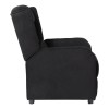 Deltaco Gaming Πολυθρόνα Υφασμάτινη Alcantara/Suede DC430 με Ανάκλιση Μαύρη GAM-087A-B