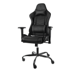 Deltaco Gaming καρέκλα, PU-leather, adjustable height, iron frame, black GAM-096