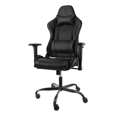Deltaco Gaming καρέκλα, PU-leather, adjustable height, iron frame, black GAM-096