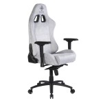 Deltaco Gaming Καρέκλα Υφασμάτινη Alcantara/Suede DC440D Ανοιχτό Γκρι GAM-121-LG