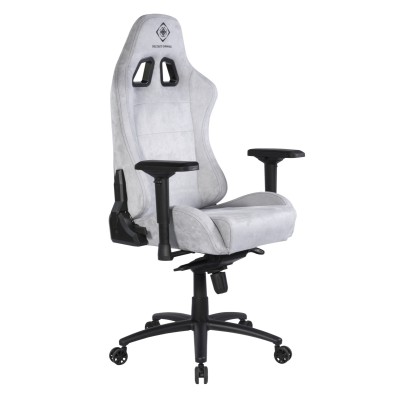 Deltaco Gaming Καρέκλα Υφασμάτινη Alcantara/Suede DC440D Ανοιχτό Γκρι GAM-121-LG
