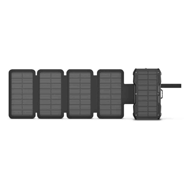 HEAD Solar Powerbank 10.000 mAh, 22.5W PD, Ασύρματο Φόρτιση 15W, Ηλιακό Panel Φόρτισης Μαύρο HDPB01