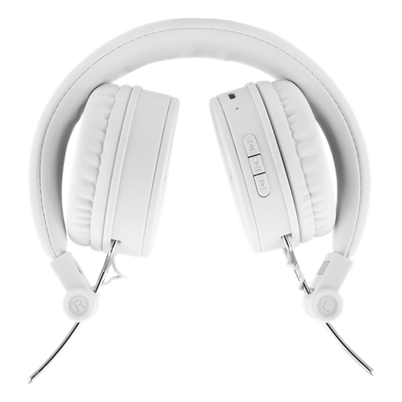 STREETZ Ακουστικά Κεφαλής Αναδιπλούμενα BT headset 3.5 mm Λευκά HL-BT403