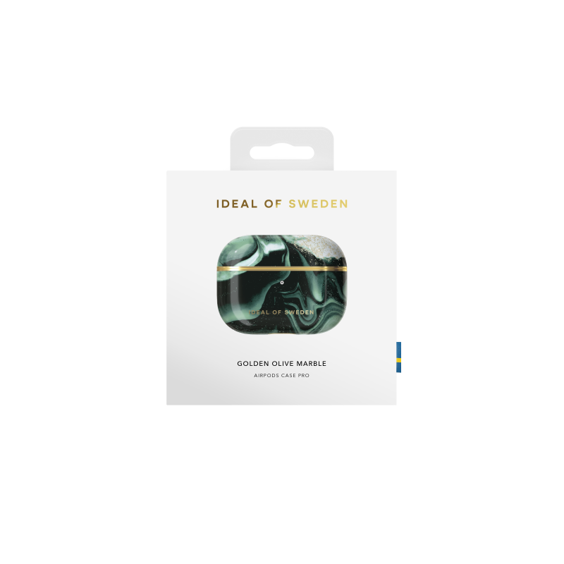 IDEAL OF SWEDEN Θήκη Printed για Apple AirPods Pro Golden Olive Marble IDFAPCAW21-PRO-320