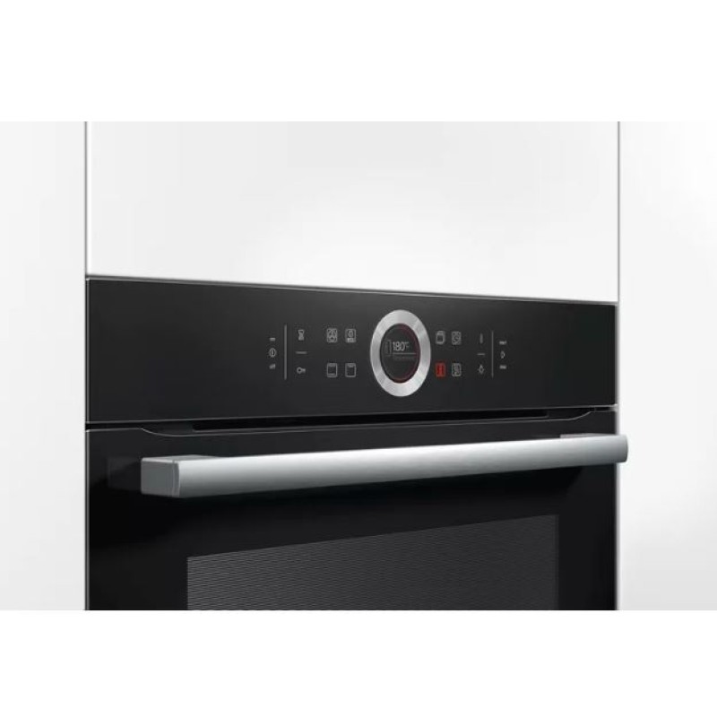 Bosch Φούρνος άνω Πάγκου 71lt χωρίς Εστίες Π59.4εκ. Μαύρος HBG633NB1