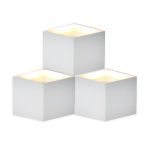 Inoleds Φωτιστικό Τοίχου LED 3D CUBE 10x10x10cm 100-240V 6W Λευκό Φως 480lm 3000k Λευκό INOCUBEWALLWH3D