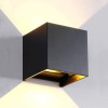 Inoleds Φωτιστικό Τοίχου LED Cube 10x10x10εκ. 100-240V 6W Λευκό Φως 480lm 3000K Μαύρο INOCUBEWALLBK