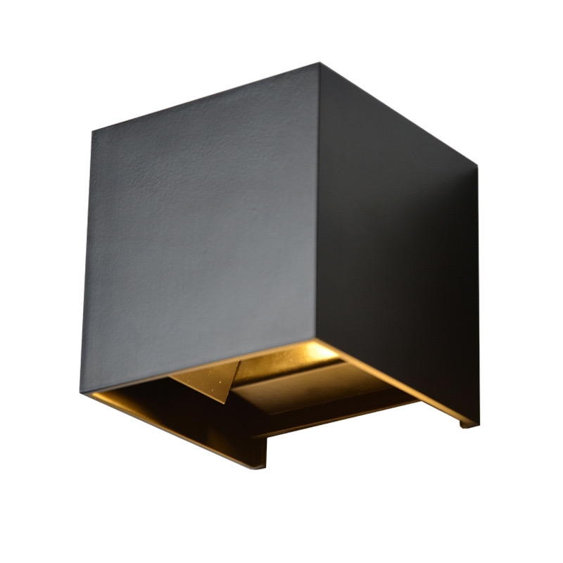 Inoleds Φωτιστικό Τοίχου LED Cube 10x10x10εκ. 100-240V 6W Λευκό Φως 480lm 3000K Μαύρο INOCUBEWALLBK