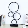 Inoleds Φωτιστικό Επιτραπέζιο LED Rings 48x25x13,5cm 100-240V 20W Λευκό Φως 1200lm 3000k-6000k Μαύρο INORINGSBK