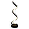 Inoleds Φωτιστικό Επιτραπέζιο LED Spiral 40x12,5x12,5cm 100-240V 15W Λευκό Φως 1050lm 3000k-6000k Μαύρο INOSPIRALBK