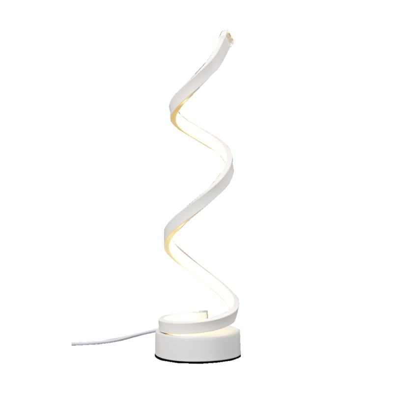 Inoleds Φωτιστικό Επιτραπέζιο LED Spiral 110-240V 15W Λευκό Φως 3000k-6000k Λευκό INOSPIRALWH