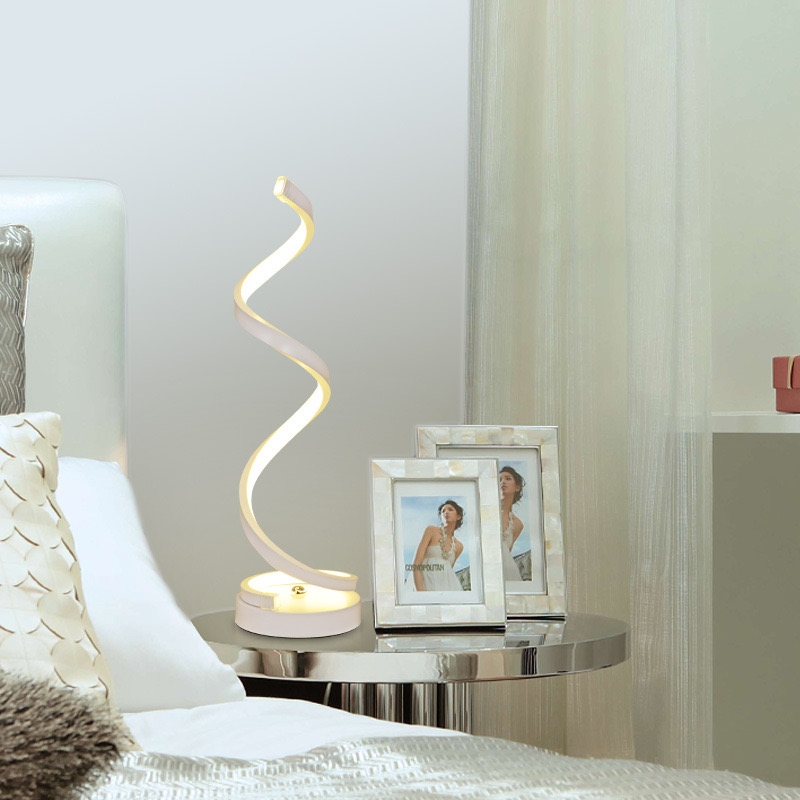 Inoleds Φωτιστικό Επιτραπέζιο LED Spiral 110-240V 15W Λευκό Φως 3000k-6000k Λευκό INOSPIRALWH