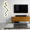 Inoleds Φωτιστικό Τοίχου LED Thunder 110-240V 24W Λευκό Φως 1680lm 3000-6000K Μαύρο INOTHUNDERFLOOR