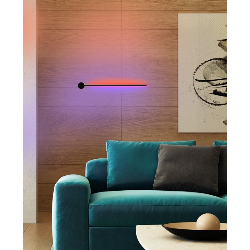 Inoleds Φωτιστικό Τοίχου LED RGB Needle 60εκ. 100-240V 12W 840lm Μαύρο INORGBLASERMINBK60CM
