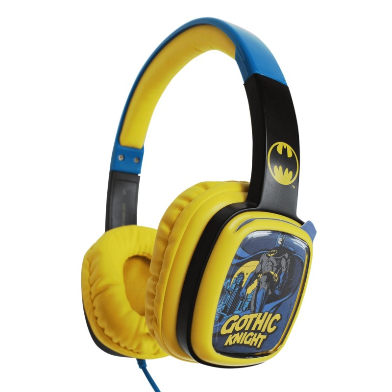 Lazerbuilt Batman Flip 'N Switch 2.0 Headphones HBM-FS2-BLKBLU