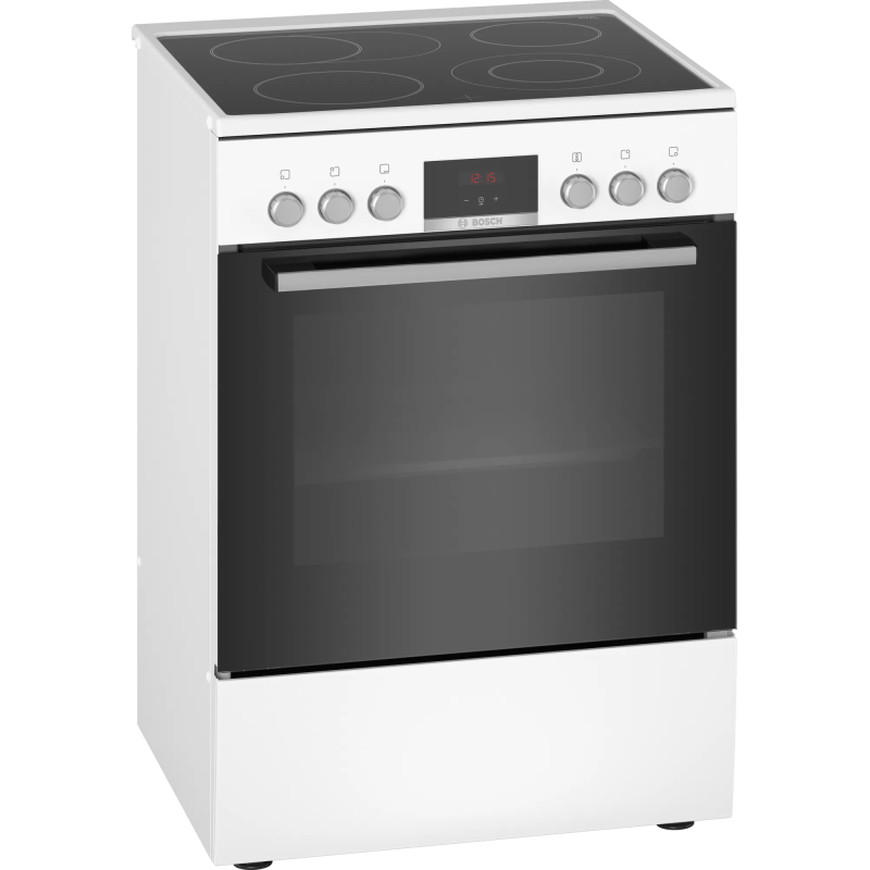 Bosch Κουζίνα 66lt με Κεραμικές Εστίες Π60εκ. Λευκή HKR39C220