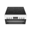 Bosch Κουζίνα 66lt με Κεραμικές Εστίες Π60εκ. Λευκή HKR39C220