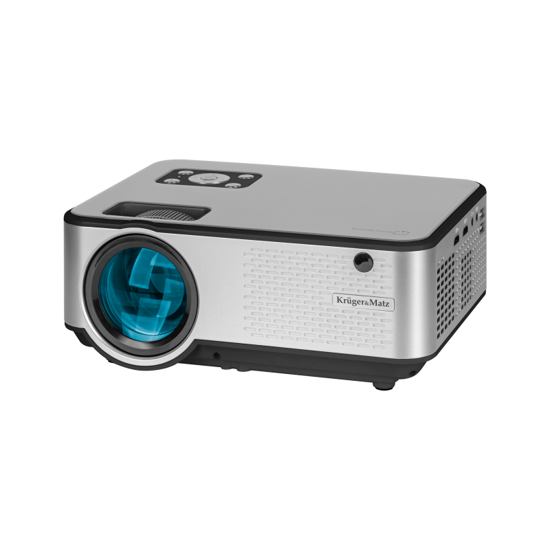 Kruger&Matz Projector V-LED50, LCD Panel, LED Λάμπα, Φ. Α. 1280x720, Φωτεινότητα 2800 lm, WiFi Ασημί KM0371
