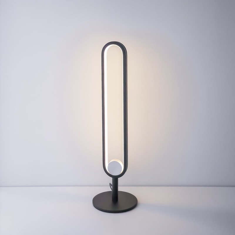 Inoleds Φωτιστικό Επιτραπέζιο LED Scoop 50x12x12cm 100-240V 15W Λευκό Φως 1190lm 3000k-6000k Μαύρο INOSCOOPFLOORLAMPALU