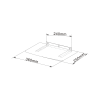Cabletech Βάση Τοίχου για DVD/Blue-Ray, Αποκωδικοποιητές, TV-Box 360x250mm 8kg Μαύρη UCH0216