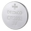 DELTACO Ultimate Μπαταρία Λιθίου 3V CR2032 button cell 1 τεμάχιο Οικολογική FSC Συσκευασία ULT-CR2032-1P