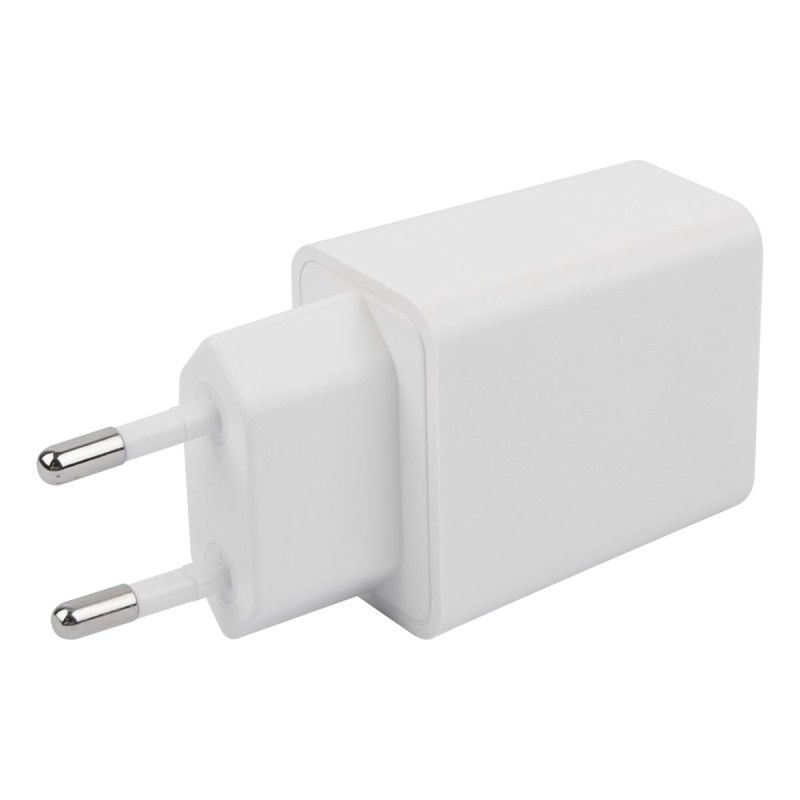 Deltaco Wall Charger 1x Type C PD 20W με Καλώδιο Type C σε Type C 1m Λευκό USBC-AC146