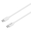 Deltaco Wall Charger 1x Type C PD 20W με Καλώδιο Type C σε Type C 1m Λευκό USBC-AC146