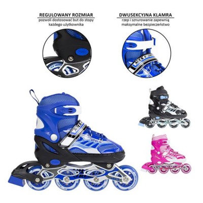 Αυξομειούμενα Πατίνια Roller NJ 1828 A INLINE SKATES NILS EXTREME ΜΠΛΕ-SMALL (31-34)