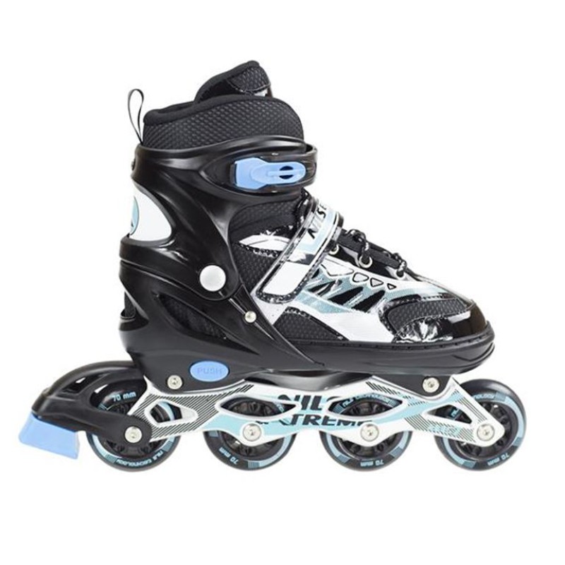 Αυξομειούμενα Πατίνια Roller NJ 1828 A INLINE SKATES NILS EXTREME ΜΑΥΡΟ -SMALL (31-34)