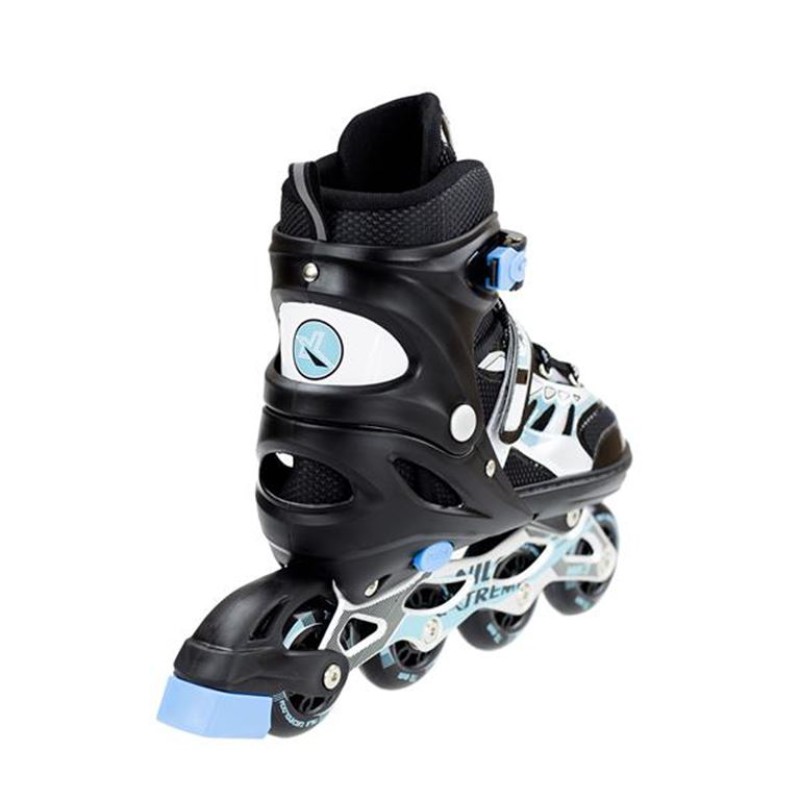 Αυξομειούμενα Πατίνια Roller NJ 1828 A INLINE SKATES NILS EXTREME ΜΑΥΡΟ -SMALL (31-34)