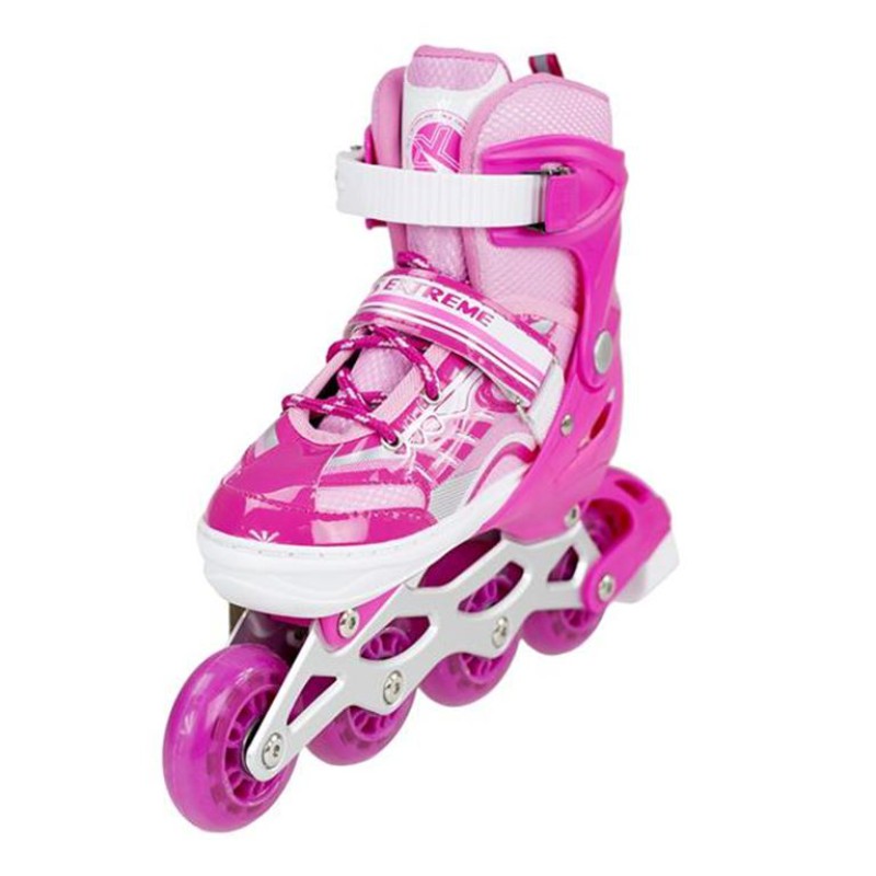 Αυξομειούμενα Πατίνια Roller NJ 1828 A INLINE SKATES NILS EXTREME ΡΟΖ-LARGE (39-42)