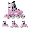 Αυξομειούμενα Πατίνια Roller NH 10905 ΣΕΤ 4 ΣΕ 1 INLINE SKATES NILS EXTREME ΡΟΖ - MEDIUM (35-38)