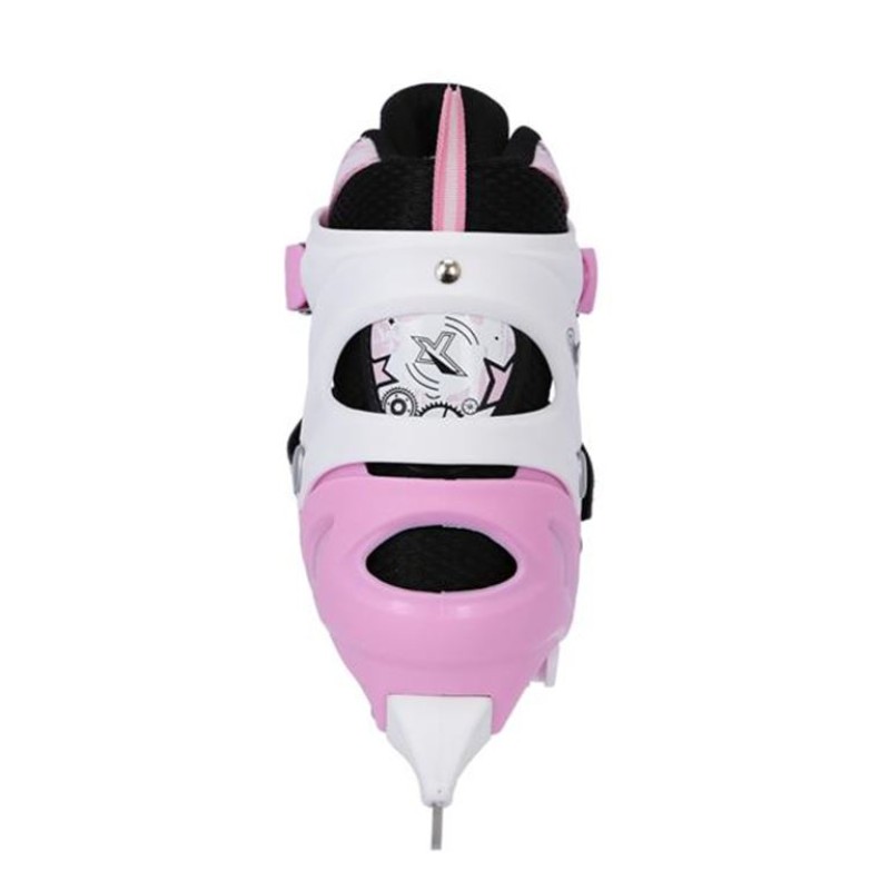 Αυξομειούμενα Πατίνια Roller NH 10905 ΣΕΤ 4 ΣΕ 1 INLINE SKATES NILS EXTREME ΡΟΖ - MEDIUM (35-38)