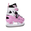 Αυξομειούμενα Πατίνια Roller NH 10905 ΣΕΤ 4 ΣΕ 1 INLINE SKATES NILS EXTREME ΡΟΖ - MEDIUM (35-38)