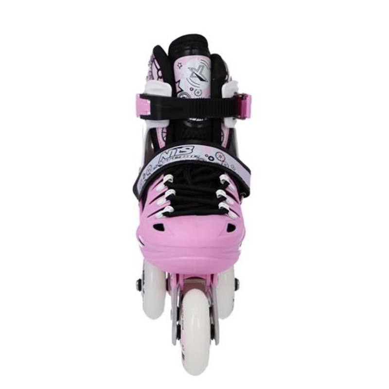 Αυξομειούμενα Πατίνια Roller NH 10905 ΣΕΤ 4 ΣΕ 1 INLINE SKATES NILS EXTREME ΡΟΖ - MEDIUM (35-38)