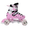 Αυξομειούμενα Πατίνια Roller NH 10905 ΣΕΤ 4 ΣΕ 1 INLINE SKATES NILS EXTREME ΡΟΖ - MEDIUM (35-38)