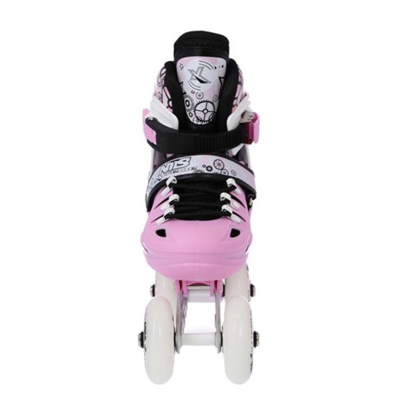Αυξομειούμενα Πατίνια Roller NH 10905 ΣΕΤ 4 ΣΕ 1 INLINE SKATES NILS EXTREME ΡΟΖ - MEDIUM (35-38)