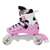 Αυξομειούμενα Πατίνια Roller NH 10905 ΣΕΤ 4 ΣΕ 1 INLINE SKATES NILS EXTREME ΡΟΖ - MEDIUM (35-38)