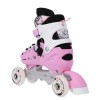 Αυξομειούμενα Πατίνια Roller NH 10905 ΣΕΤ 4 ΣΕ 1 INLINE SKATES NILS EXTREME ΡΟΖ - MEDIUM (35-38)
