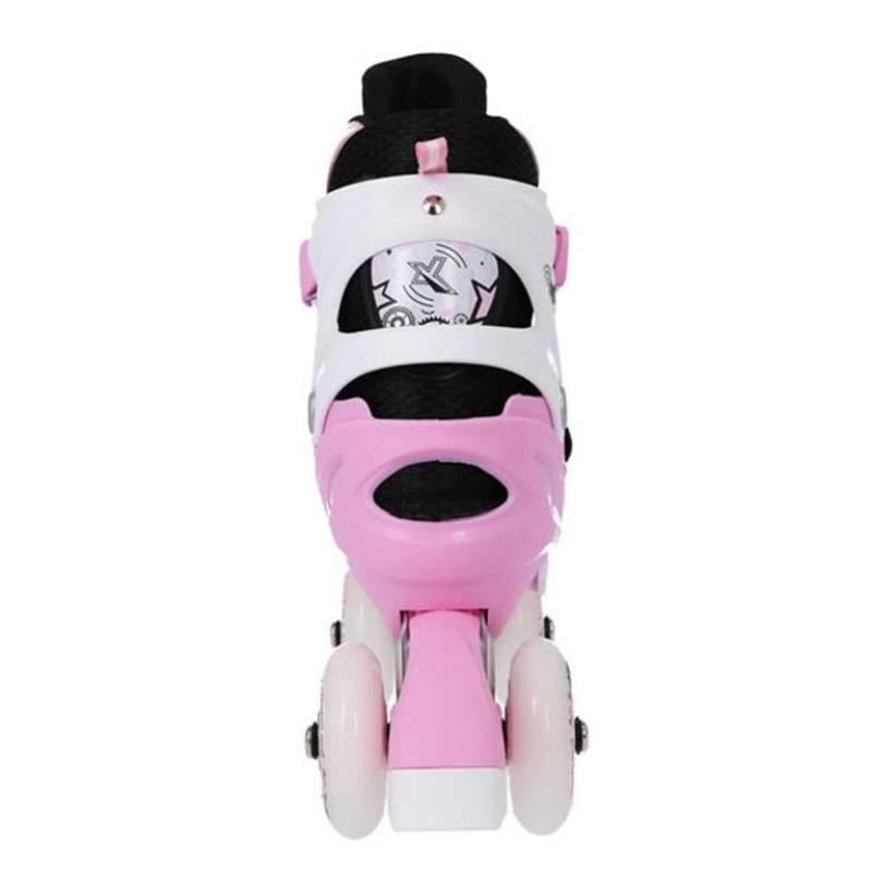 Αυξομειούμενα Πατίνια Roller NH 10905 ΣΕΤ 4 ΣΕ 1 INLINE SKATES NILS EXTREME ΡΟΖ - MEDIUM (35-38)