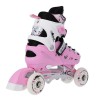 Αυξομειούμενα Πατίνια Roller NH 10905 ΣΕΤ 4 ΣΕ 1 INLINE SKATES NILS EXTREME ΡΟΖ - MEDIUM (35-38)