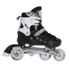 Αυξομειούμενα Πατίνια Roller NH 10905 ΣΕΤ 4 ΣΕ 1 INLINE SKATES NILS EXTREME ΜΑΥΡΟ-MEDIUM (35-38)