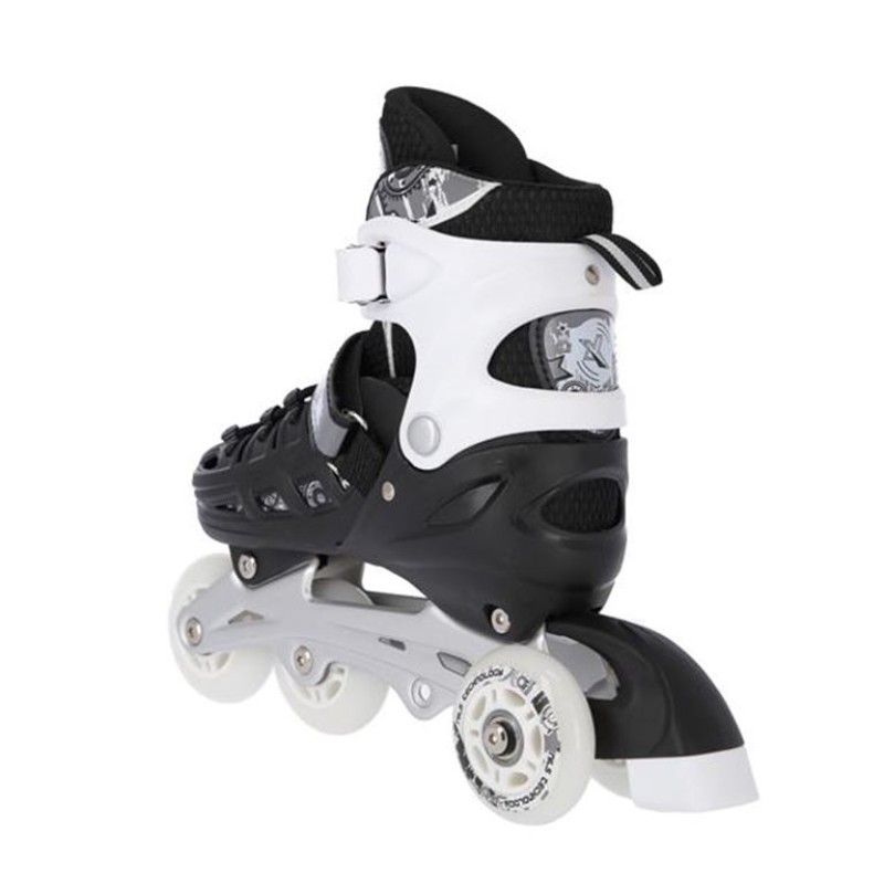 Αυξομειούμενα Πατίνια Roller NH 10905 ΣΕΤ 4 ΣΕ 1 INLINE SKATES NILS EXTREME ΜΑΥΡΟ-MEDIUM (35-38)