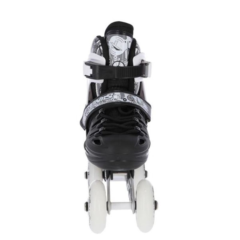 Αυξομειούμενα Πατίνια Roller NH 10905 ΣΕΤ 4 ΣΕ 1 INLINE SKATES NILS EXTREME ΜΑΥΡΟ-MEDIUM (35-38)