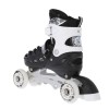 Αυξομειούμενα Πατίνια Roller NH 10905 ΣΕΤ 4 ΣΕ 1 INLINE SKATES NILS EXTREME ΜΑΥΡΟ-MEDIUM (35-38)